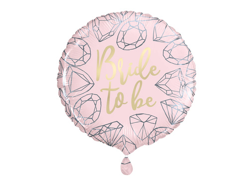 Balon foliowy Bride to be na Wieczór Panieński - 46 cm - 1 szt