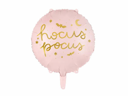 Balon foliowy Hocus Pocus różowy - 35 cm - 1 szt