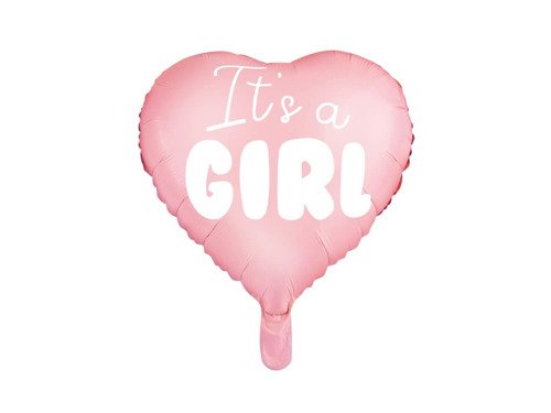 Balon foliowy Serce It's a Girl - 45 cm