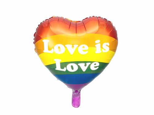 Balon foliowy Serce Love is Love - 35 cm - 1 szt.