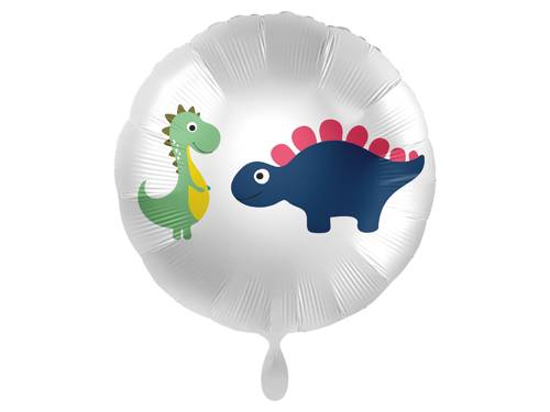 Balon foliowy Wesołe Dinozaury - 45 cm - 1 szt.