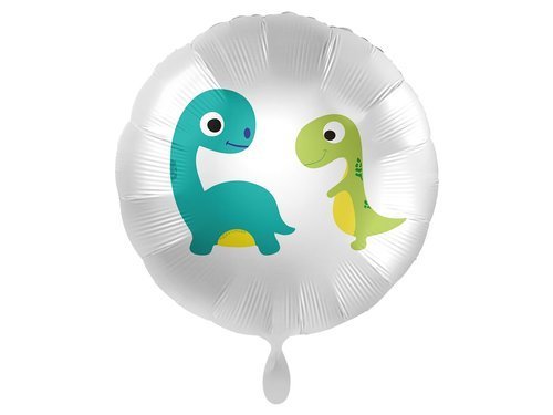 Balon foliowy Wesołe Dinozaury - 45 cm - 1 szt.