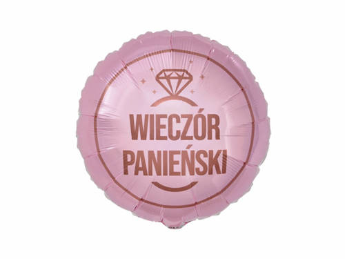 Balon foliowy Wieczór Panieński - 46 cm - 1 szt