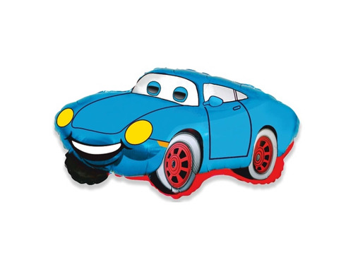 Balon foliowy do patyka - Cars - 33 x 21 cm - 1 szt.