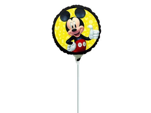 Balon foliowy do patyka Myszka Mickey - 23 cm - 1 szt.