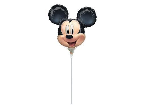 Balon foliowy do patyka - Myszka Mickey - 30 cm