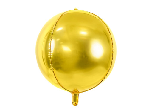 Balon foliowy kula złoty - 40 cm - 1 szt.