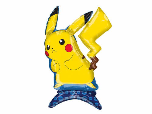 Balon foliowy stojący Pikachu Pokémon - 60 cm - 1 szt.