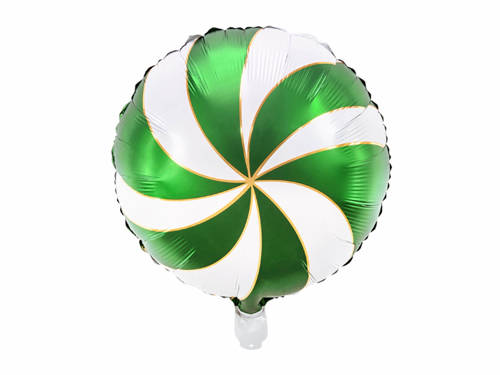 Balon foliowy zielony Cukierek - 35 cm - 1 szt.