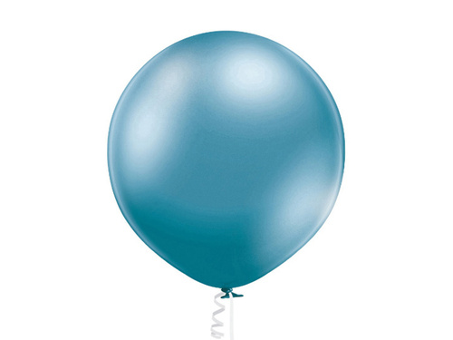 Balon lateksowy Glossy niebieski - olbrzym 60 cm - 1 szt.