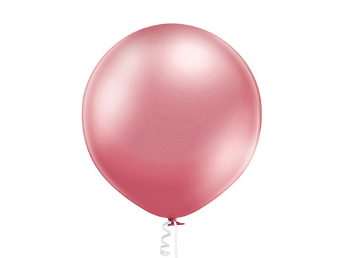 Balon lateksowy Glossy różowy - olbrzym 60 cm - 1 szt.