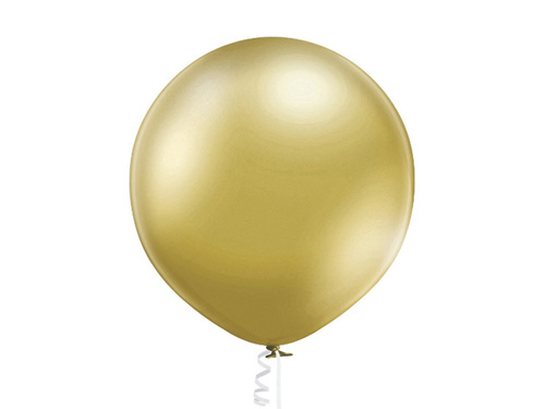 Balon lateksowy Glossy złoty - olbrzym 60 cm - 1 szt.