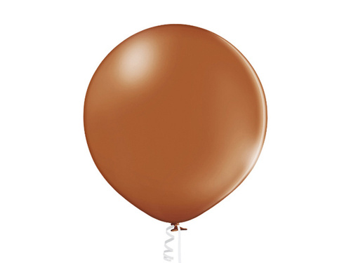 Balon lateksowy pastelowy mokka - gigant 90 cm - 1 szt.