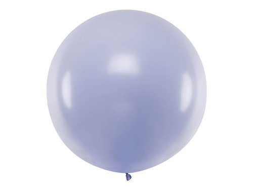 Balon olbrzym 1 m średnicy - pastelowy liliowy.