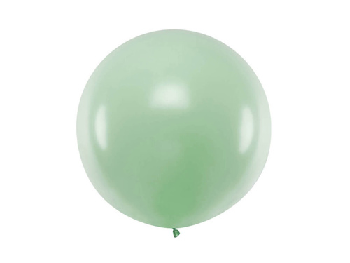 Balon olbrzym 60 cm średnicy - pastelowy pistacjowy.