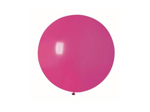 Balon olbrzym 85 cm średnicy - ciemny różowy - 1 szt.