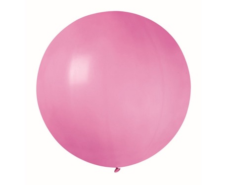 Balon olbrzym 85 cm średnicy - różowy pastel.