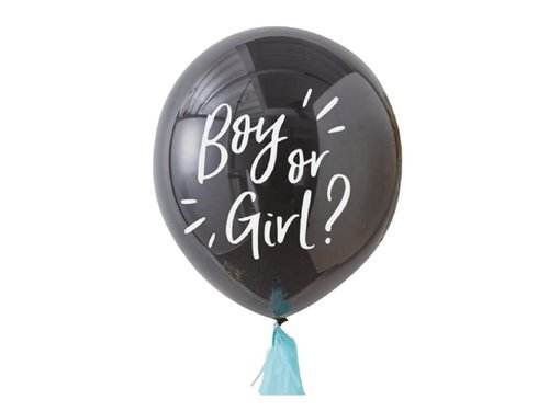 Balon olbrzym z nadrukiem Boy or Girl - 91 cm - 1 szt.