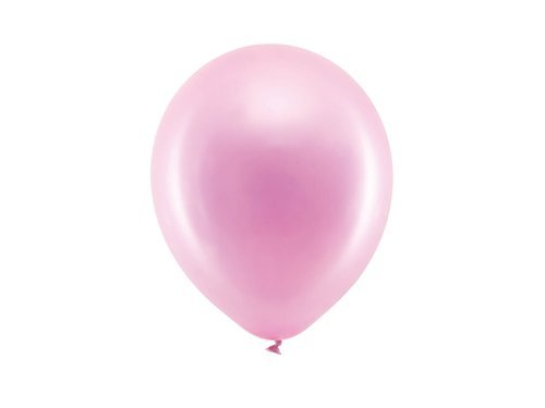 Balony Rainbow metaliczne różowe - 30 cm - 10 szt.