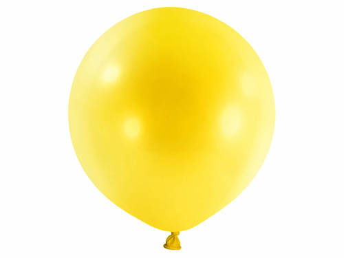 Balony dla dekoratorów lateksowe pastelowe - żółte - 60 cm - 4 szt.