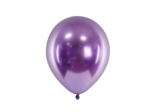 Balony lateksowe Glossy fioletowe - 30 cm - 10 szt.