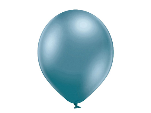 Balony lateksowe Glossy niebieskie - bardzo duże - 50 szt.