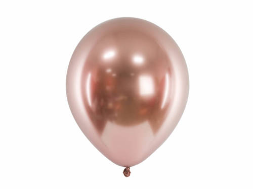 Balony lateksowe Glossy różowe złoto - 30 cm - 10 szt.