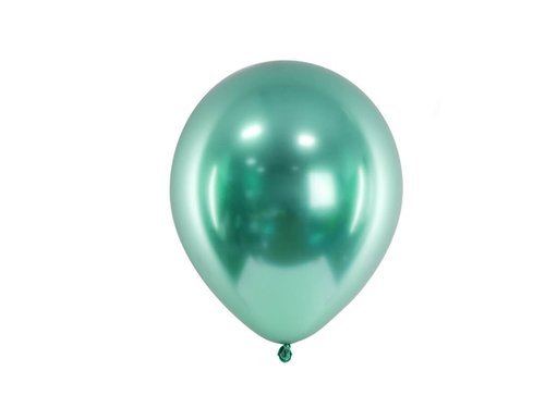 Balony lateksowe Glossy zielone - 30 cm - 10 szt.