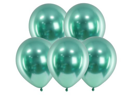 Balony lateksowe Glossy zielone - 30 cm - 50 szt.