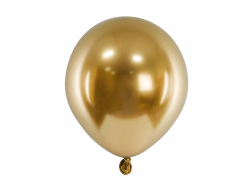 Balony lateksowe Glossy złote - 12 cm - 50 szt.