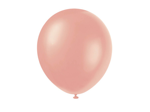 Balony lateksowe perłowe różowe złoto - 30 cm - 50 szt.