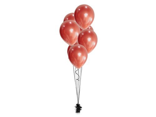 Balony lateksowe platynowe czerwone - 30 cm - 7 szt.