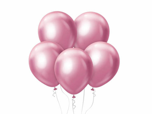 Balony lateksowe platynowe jasnoróżowe - 25 cm - 50 szt.