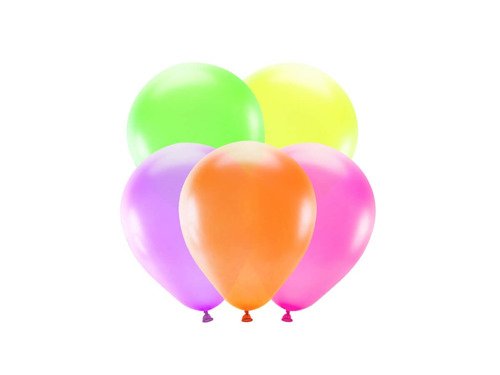 Balony neonowe - 25 cm - 5 szt.