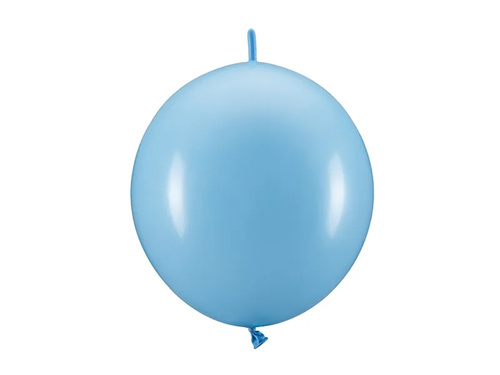 Balony z łącznikiem pastelowe jasno niebieskie - 33 cm - 20 szt.