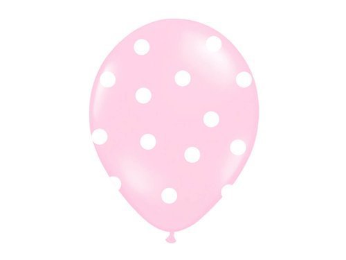 Balony z nadrukiem dla dziewczynki "Słonik" - 30 cm - 50 szt.