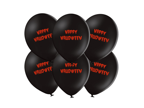 Balony z nadrukiem na Halloween - Krwawe Halloween - 37 cm - 50 szt.