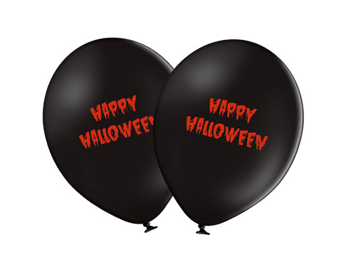 Balony z nadrukiem na Halloween - Krwawe Halloween - 37 cm - 6 szt.