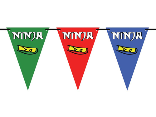 Baner flagi Ninja - 500 cm - 14 szt.