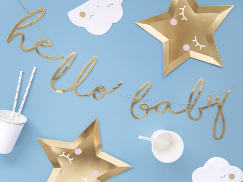 Baner na Baby Shower Hello Baby - 1 szt.