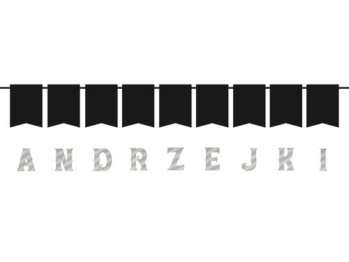 Baner srebrny Andrzejki - 1 szt.