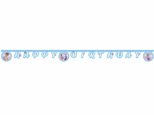 Baner urodzinowy Happy Birthday Frozen 2 - Kraina Lodu Wind Spirit - 1 szt.