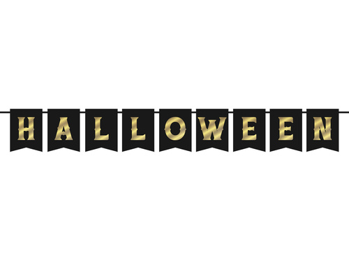 Baner złoty Halloween - 1 szt.