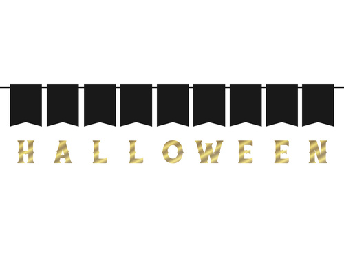 Baner złoty Halloween - 1 szt.