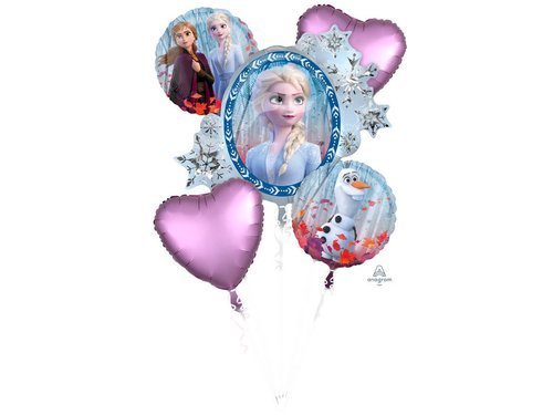 Bukiet balonów foliowych Frozen 2 - Kraina Lodu - 1 kpl.