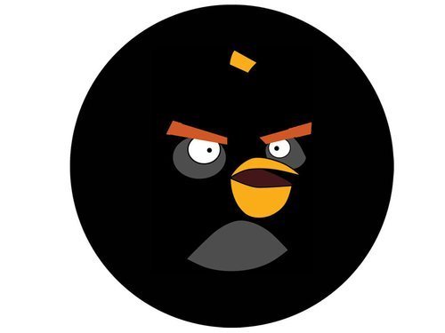 Dekoracyjny opłatek tortowy Angry Birds - 20 cm