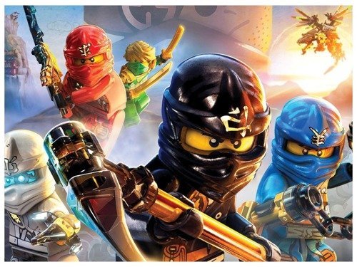 Dekoracyjny opłatek tortowy Ninjago - A4