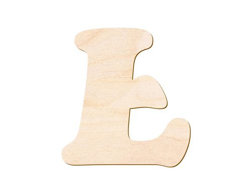 Drewniana dekoracja literka Ł