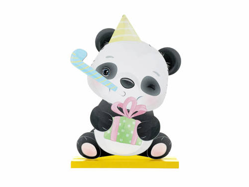 Figurka drewniana Panda - 20 cm - 1 szt.