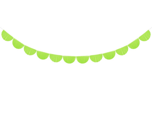 Girlanda bibułowa Frędzle zielone - 300 cm - 1 szt.